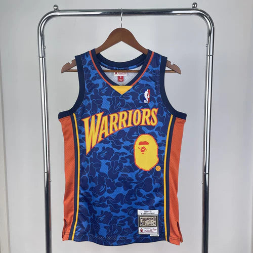 GOLDEN STATE WARRIORS EDICIÓN BAPE AZUL (RETRO)